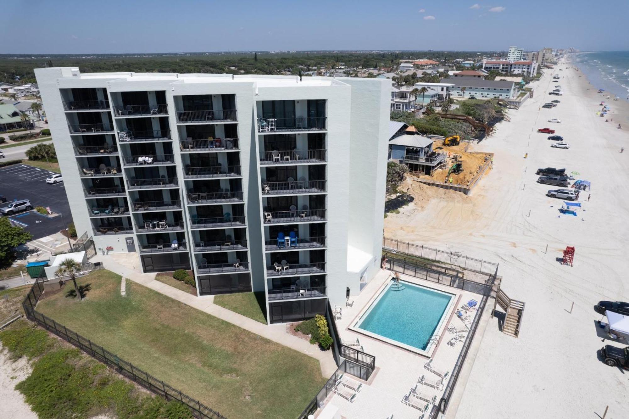 Ocean View With A Beachfront Pool At Ocean Trillium Condo ~ 602 New Smyrna Beach Exteriör bild