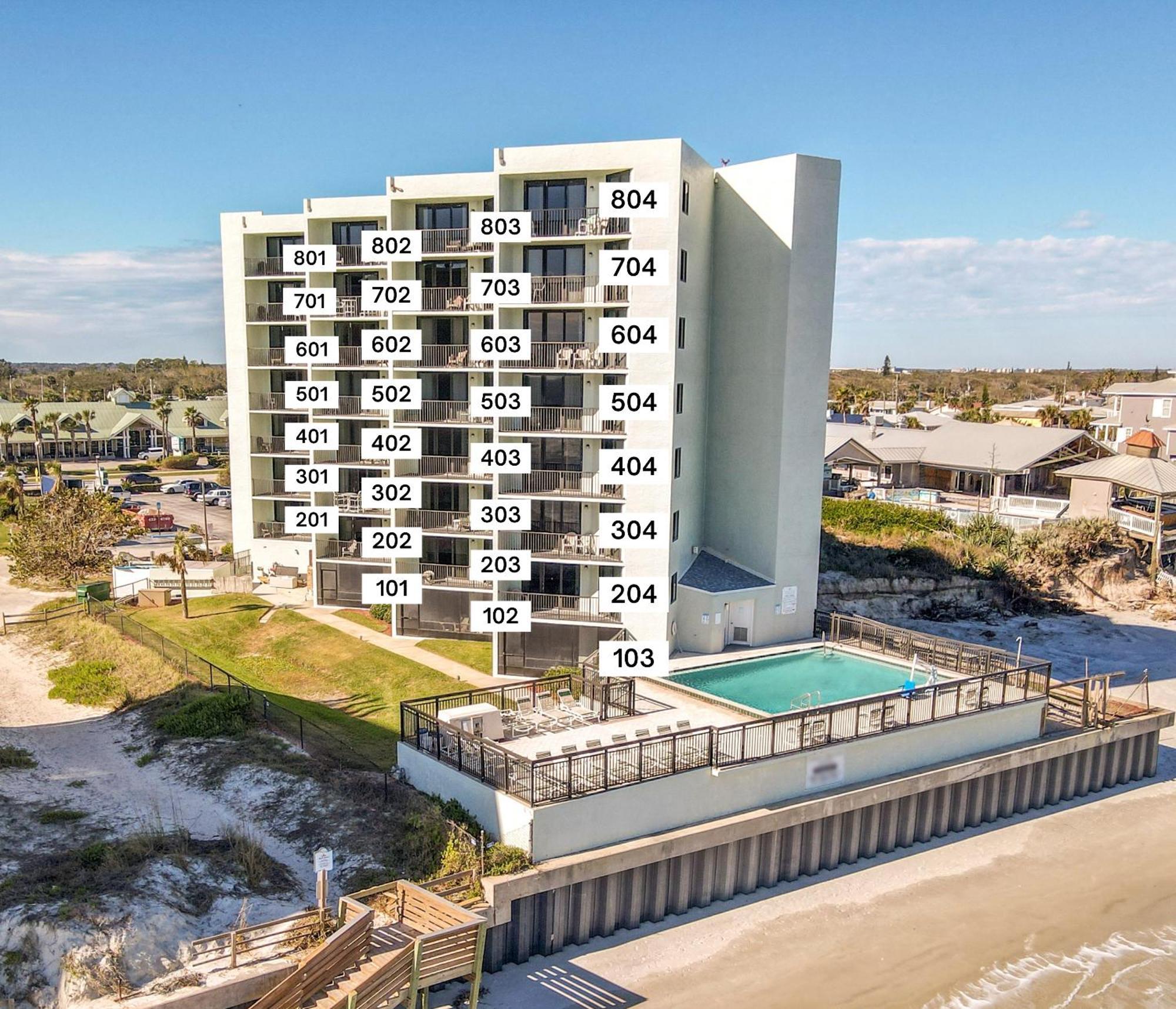 Ocean View With A Beachfront Pool At Ocean Trillium Condo ~ 602 New Smyrna Beach Exteriör bild